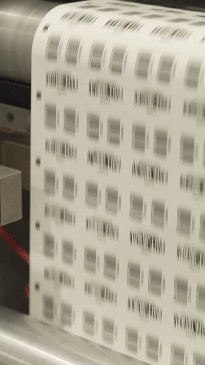 High Speed Barcode Labels.